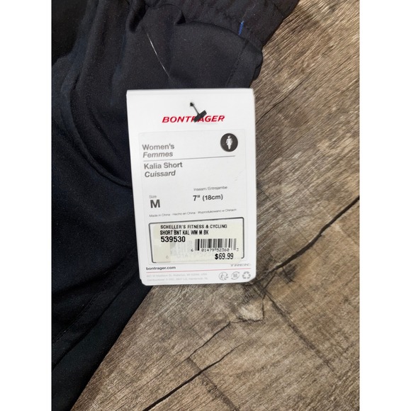 Bontrager Kalia Women's Cycling Shorts Black 7" Inseam Padded Liner M - Picture 2 of 5